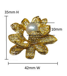 Natural Beauty of Pearl Brooch APJ-004