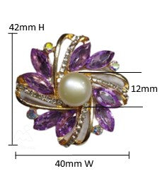 Natural Beauty of Pearl Brooch APJ-005