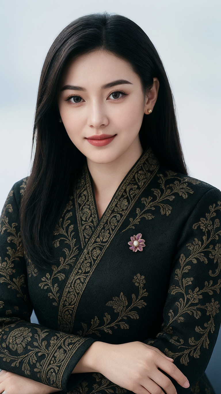 Natural Beauty of Pearl Brooch APJ-005