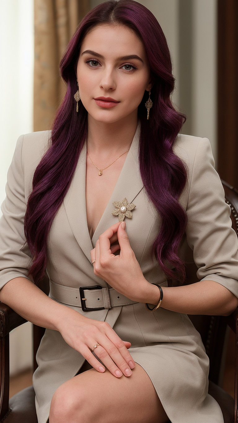 Natural Beauty of Pearl Brooch APJ-002