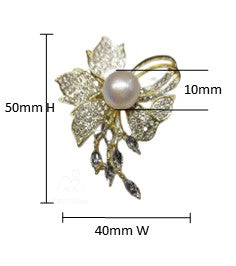 Natural Beauty of Pearl Brooch APJ-001