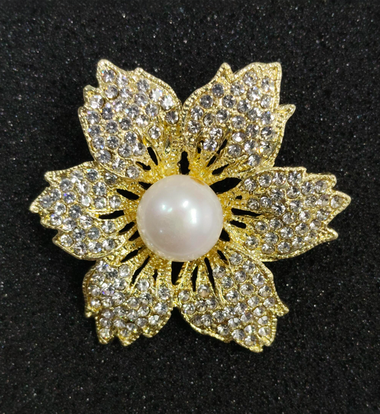 Natural Beauty of Pearl Brooch APJ-002