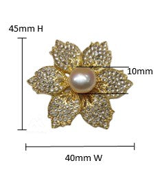 Natural Beauty of Pearl Brooch APJ-002