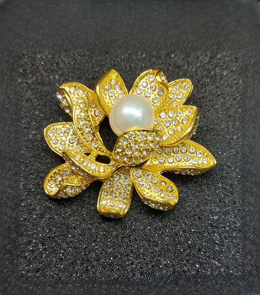 Natural Beauty of Pearl Brooch APJ-004